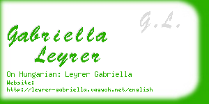 gabriella leyrer business card